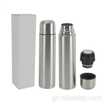 1000ml Bullet Double Layer Double Cover Thermos Cup